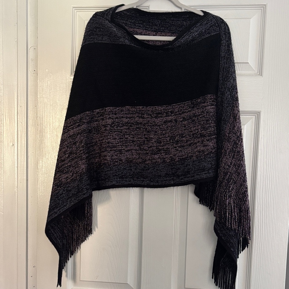 Y2K women’s poncho sweater